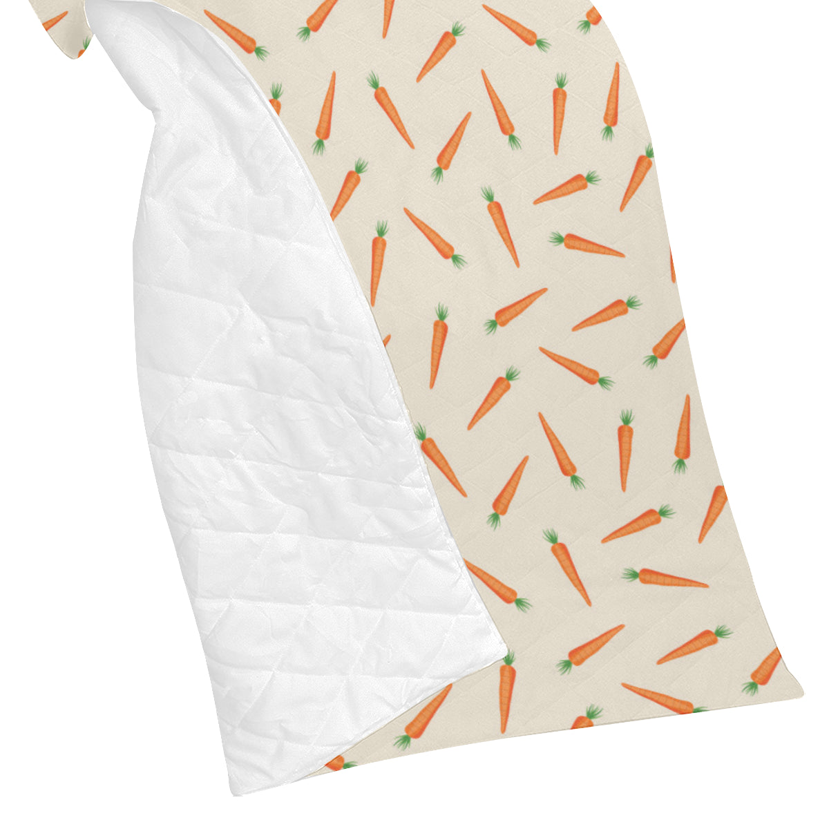 Carrot Pattern Print Design 07 Premium Quilt