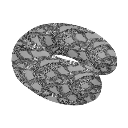 Bat Pattern Print Design 04 U-Shaped Travel Neck Pillow