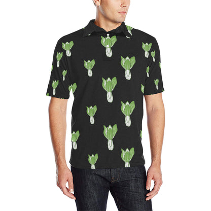 Kale Pattern Print Design 02 Men Polo Shirt