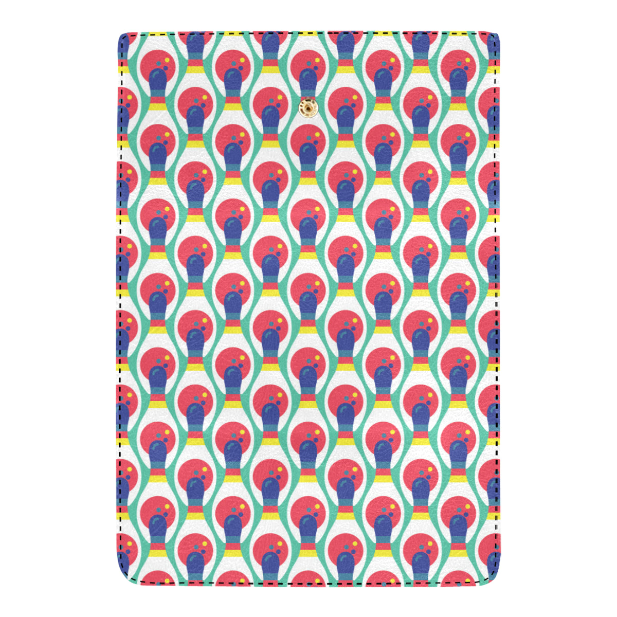 Bowling Pattern Print Design 05 Women's Trifold Wallet