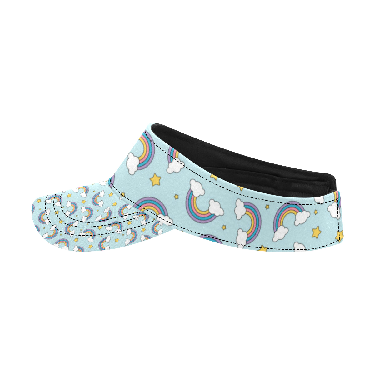 Rainbow Cloud Print Pattern Unisex Sun Visor