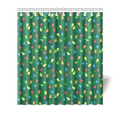 Christmas Light Pattern Print Design 02 Shower Curtain