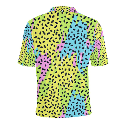 90s Pattern Print Design 2 Men Polo Shirt