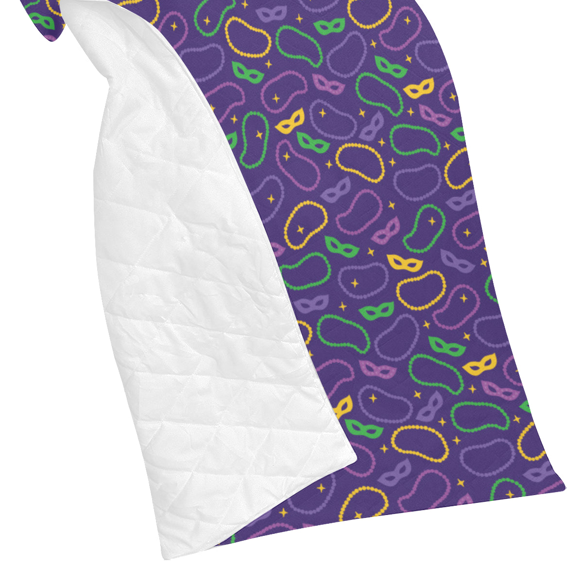 Mardi Gras Pattern Print Design 04 Premium Quilt