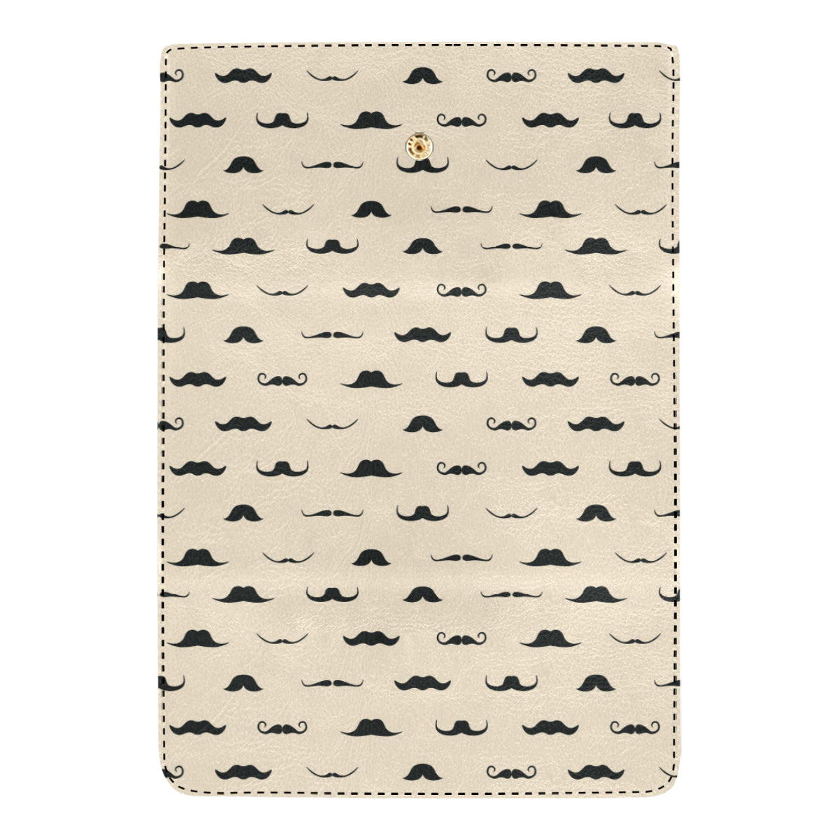 Mustache Pattern Print Design A03 Women's Trifold Wallet