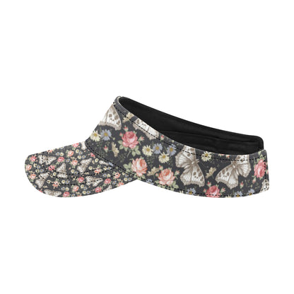 Butterfly Flower Pattern Print Design 07 Unisex Sun Visor