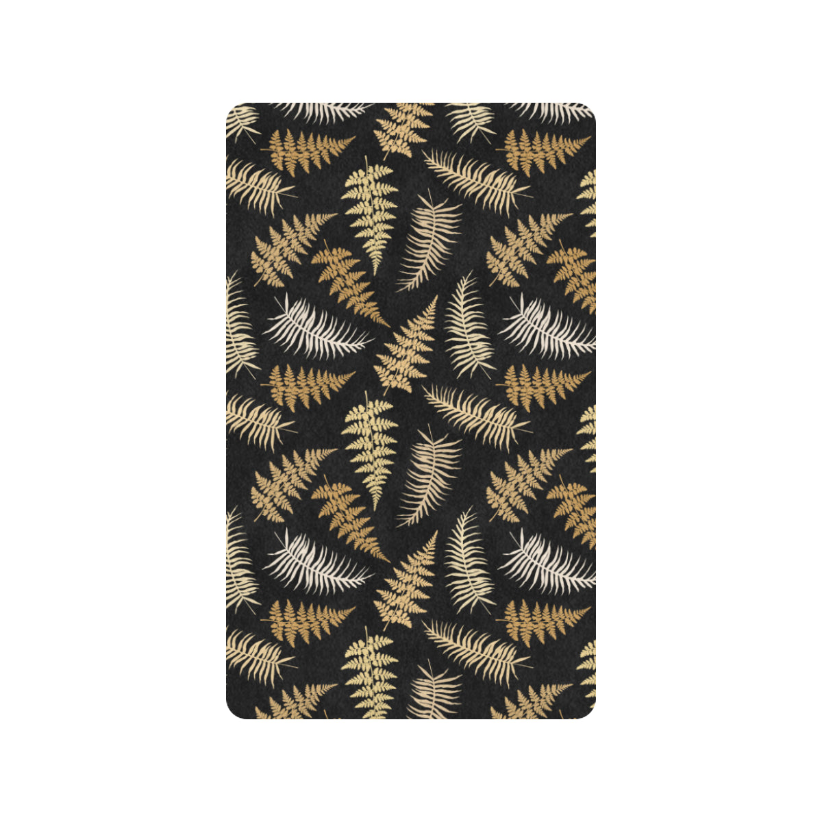 Fern Leave Bright Print Pattern Rubber Doormat