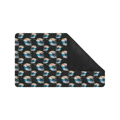 Angel with Wings Beautiful Design Print Rubber Doormat