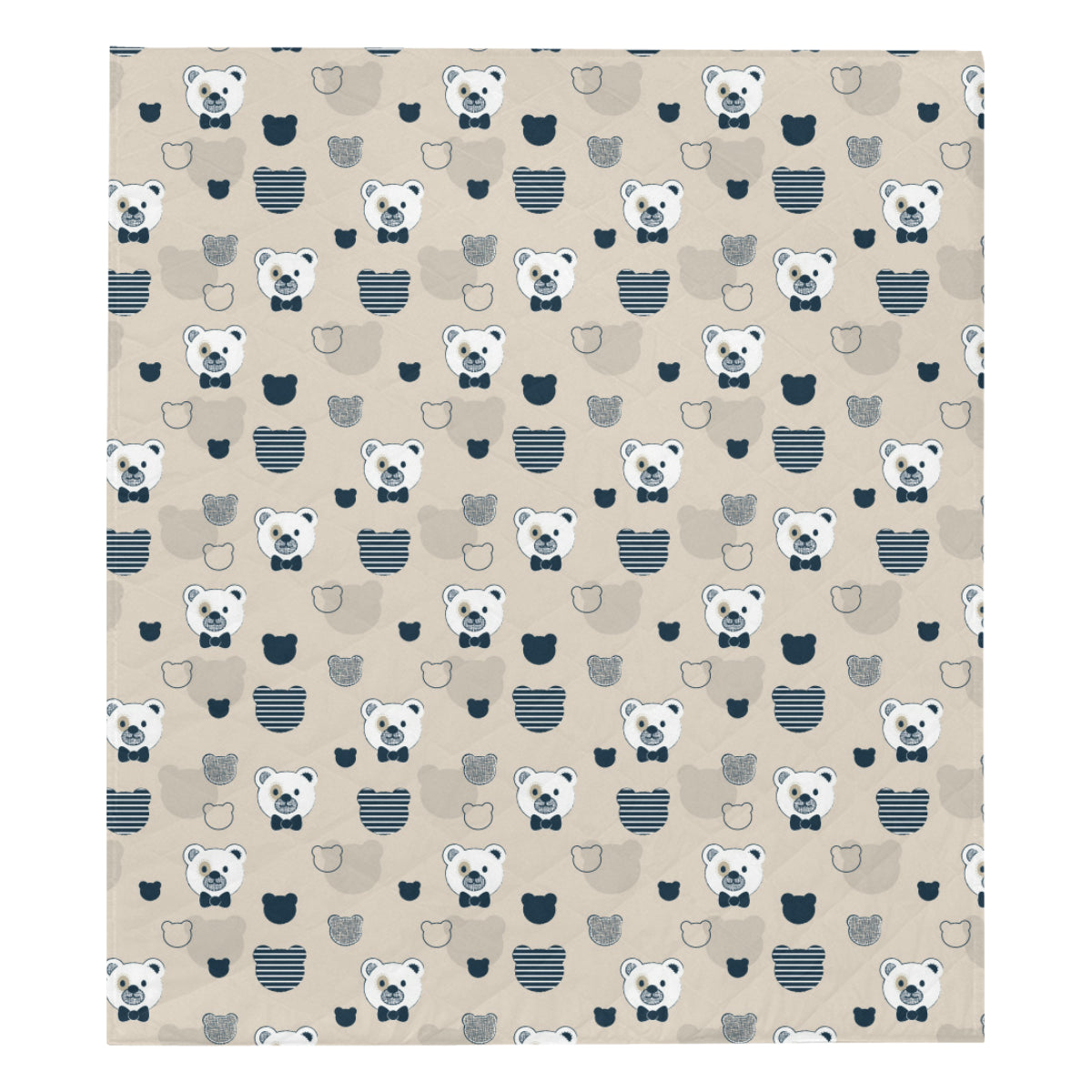 Bear Pattern Print Design 05 Premium Quilt