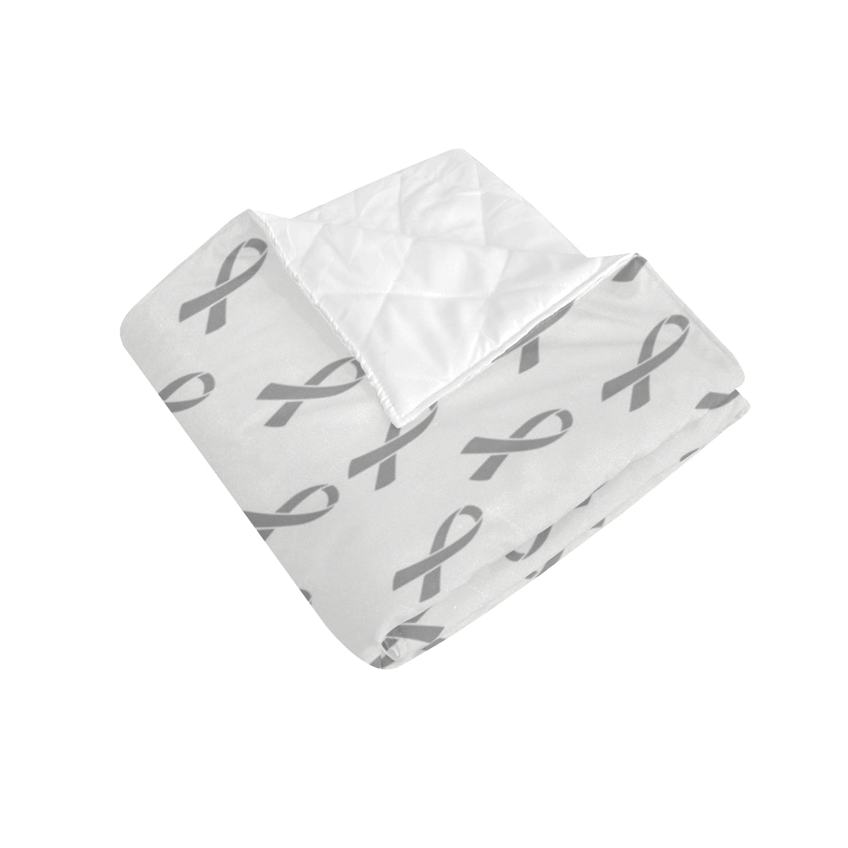 Brain cancer Pattern Print Design 01 Premium Quilt