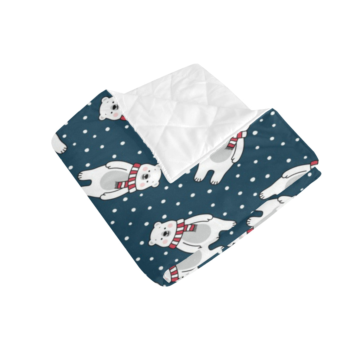 Polar Bear Pattern Print Design PB05 Premium Quilt