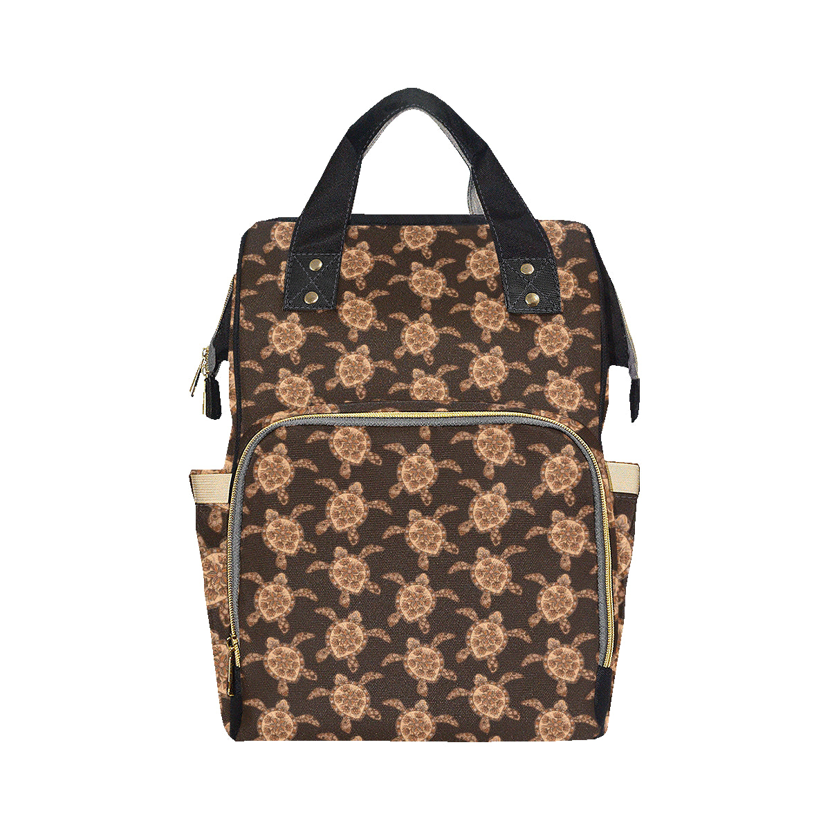 Tribal Sea Turtle Pattern Print Design T09 Diaper Bag Backpack