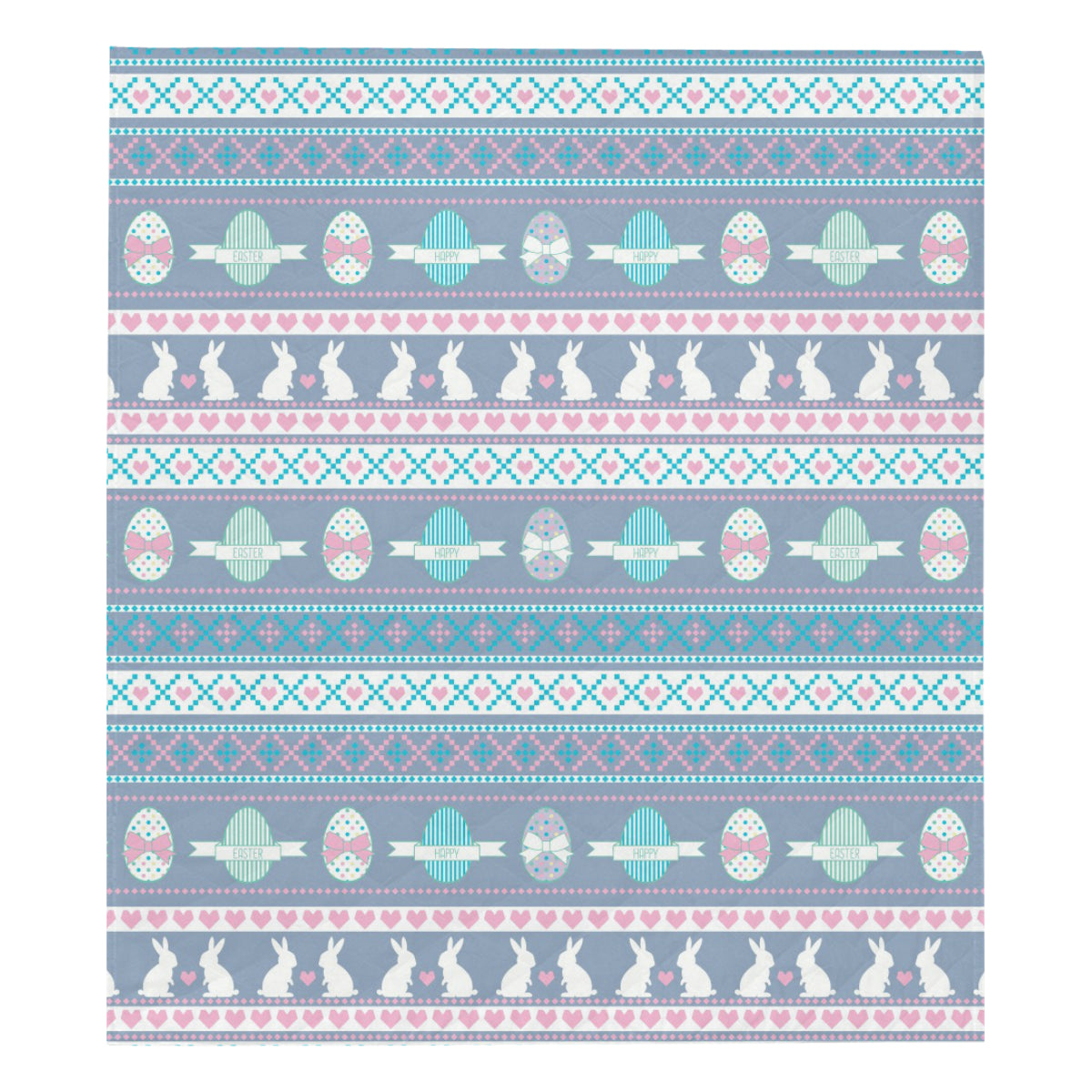 Easter Eggs Pattern Print Design RB013 Premium Quilt