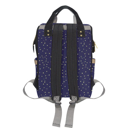 Constellation Pattern Print Design 02 Diaper Bag Backpack