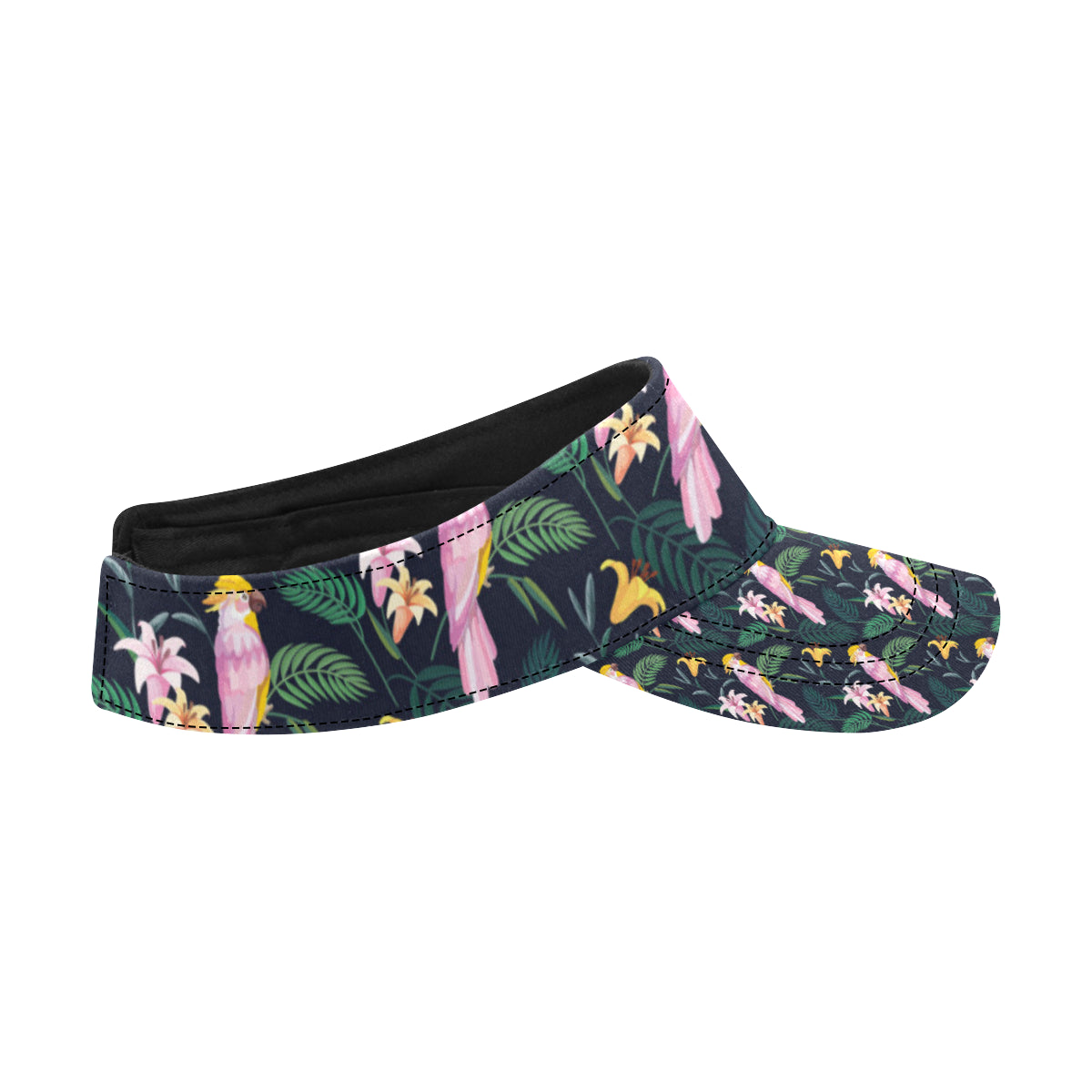 Cockatoo Pattern Print Design 03 Unisex Sun Visor