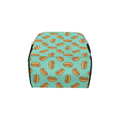 Hot Dog Pattern Print Design 04 Diaper Bag Backpack