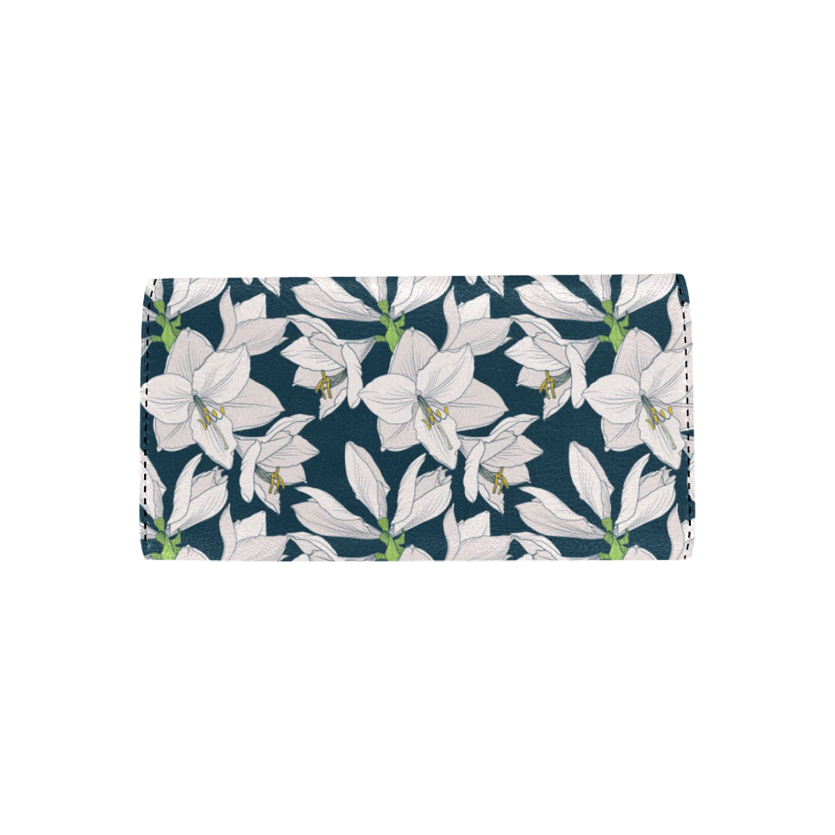 Amaryllis Pattern Print Design AL02 Women's Trifold Wallet