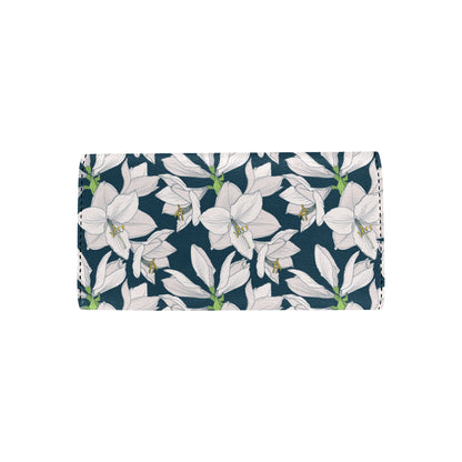 Amaryllis Pattern Print Design AL02 Women's Trifold Wallet