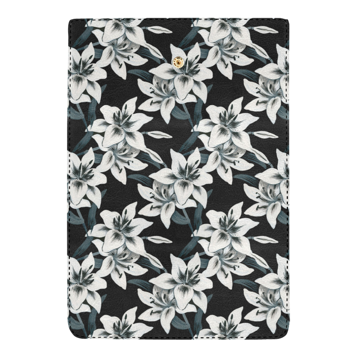 Lily Pattern Print Design 03 Women's Trifold Wallet