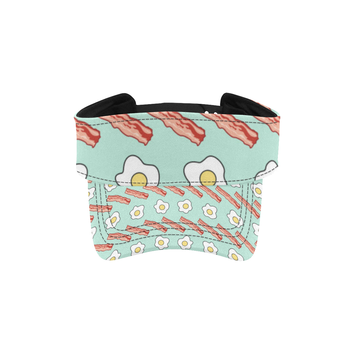 Bacon Sausage Pattern Print Design 01 Unisex Sun Visor