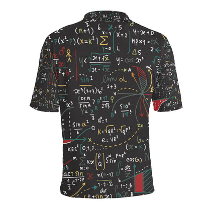 Math Pattern Print Design 04 Men Polo Shirt