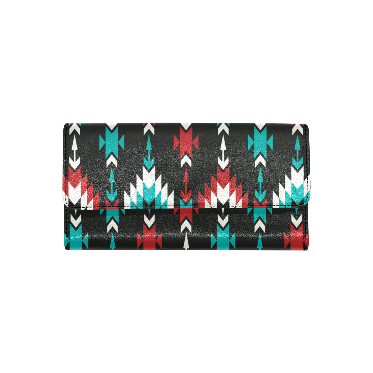 Native Pattern Print Design A08 Women's Trifold Wallet