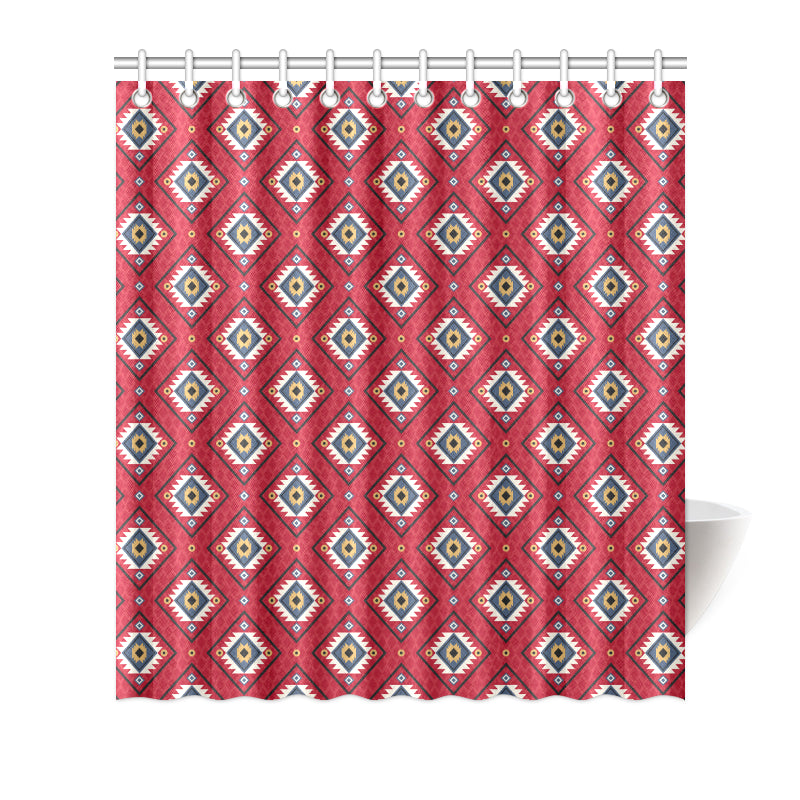 Aztec Pattern Print Design 10 Shower Curtain