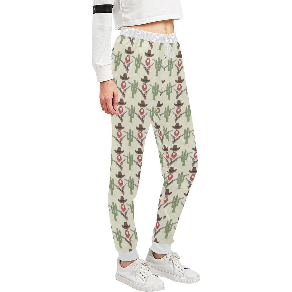 Western Cowboy Print Unisex Sweatpants