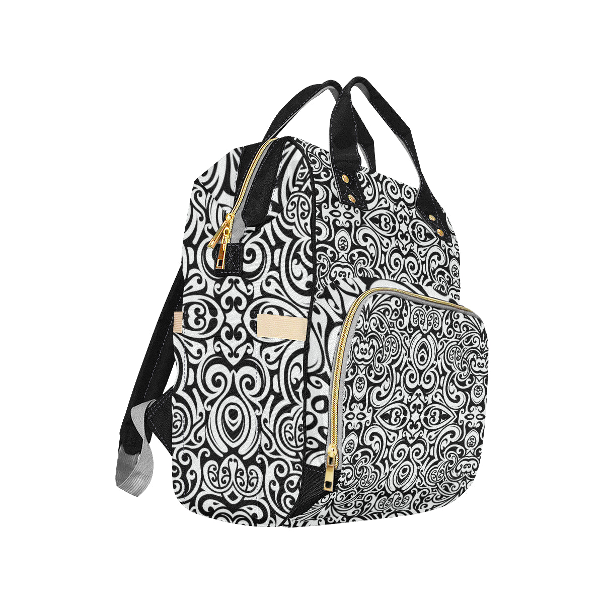 Polynesian Tattoo Pattern Diaper Bag Backpack