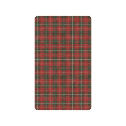 Holiday Tartan Plaid Pattern Rubber Doormat