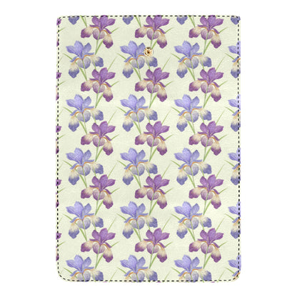 Iris Pattern Print Design IR08 Women's Trifold Wallet