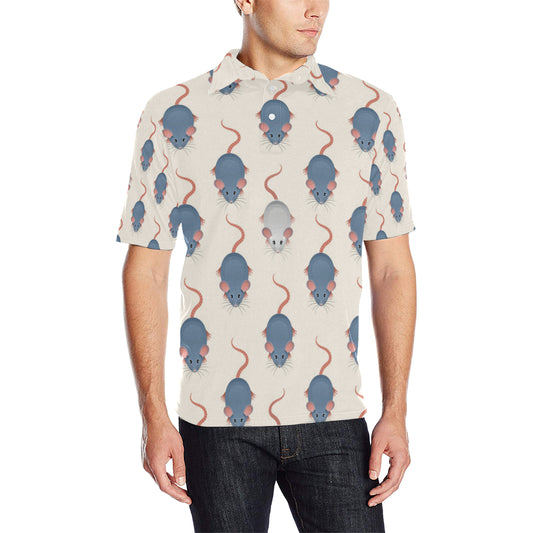 Rat Pattern Print Design 03 Men Polo Shirt