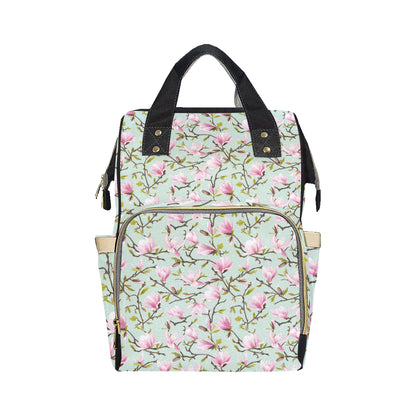 Magnolia Pattern Print Design MAG04 Diaper Bag Backpack