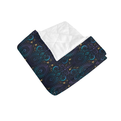 Celestial Pattern Print Design 06 Premium Quilt
