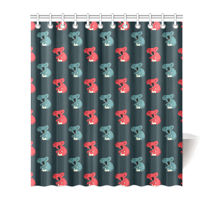 Koala Pattern Print Design 02 Shower Curtain