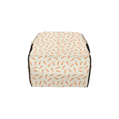 Carrot Pattern Print Design 07 Diaper Bag Backpack