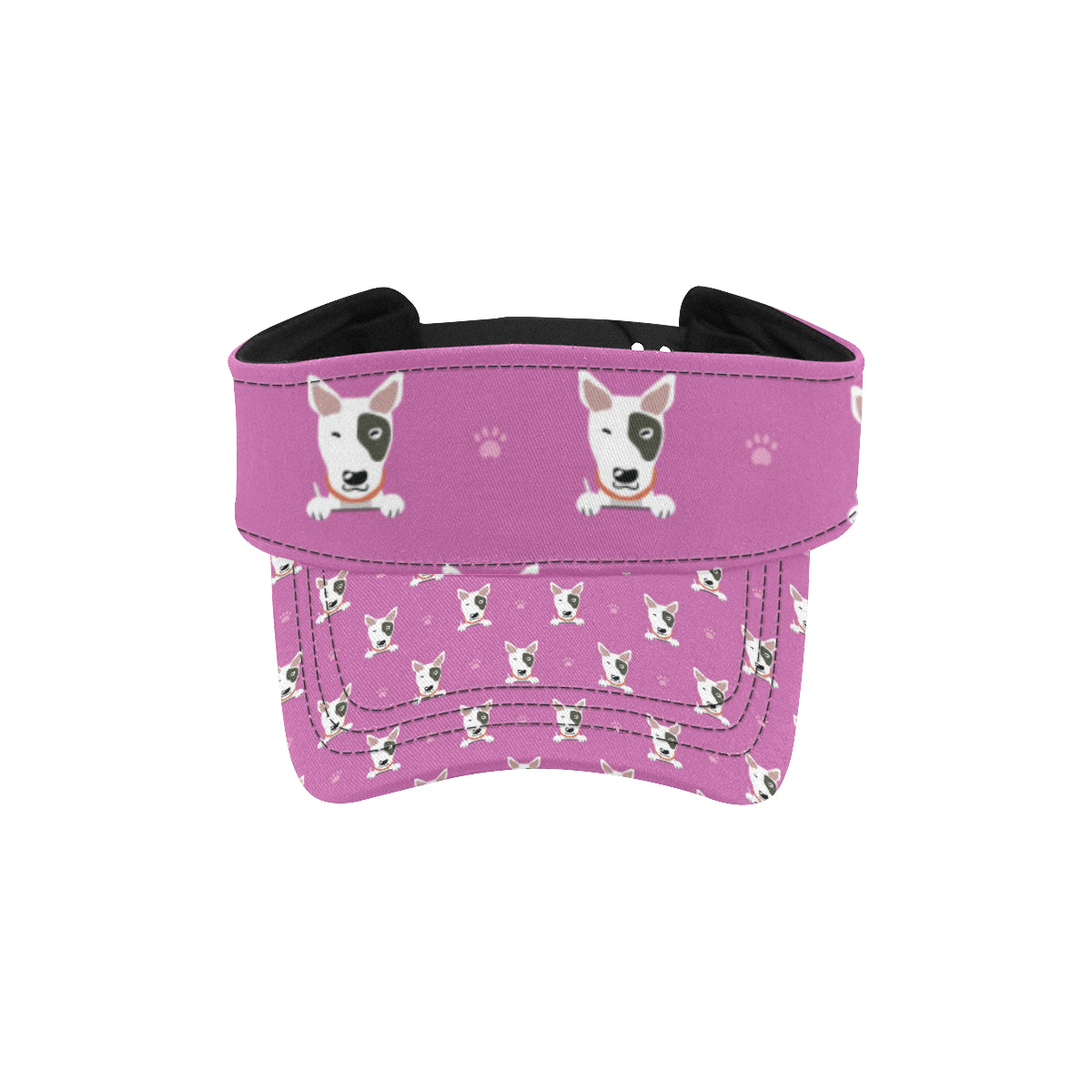 Bull Terrier Happy Print Pattern Unisex Sun Visor