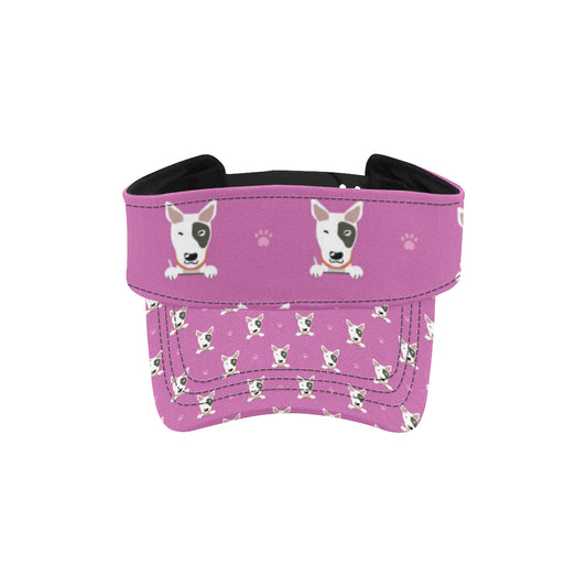 Bull Terrier Happy Print Pattern Unisex Sun Visor