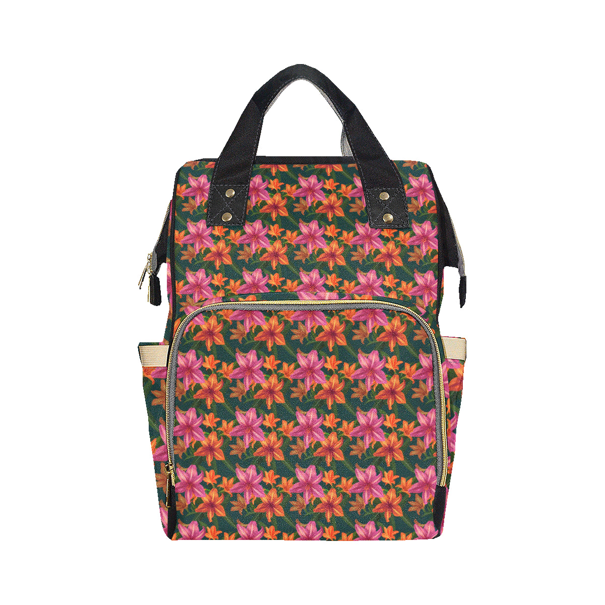 Amaryllis Pattern Print Design AL01 Diaper Bag Backpack