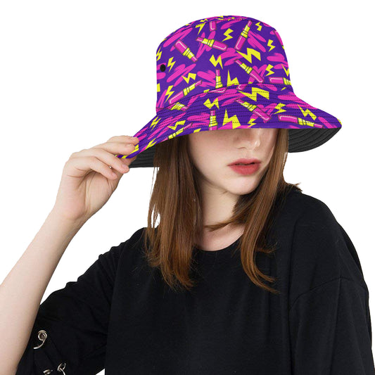 Lipstick Pattern Print Design LT04 Unisex Bucket Hat