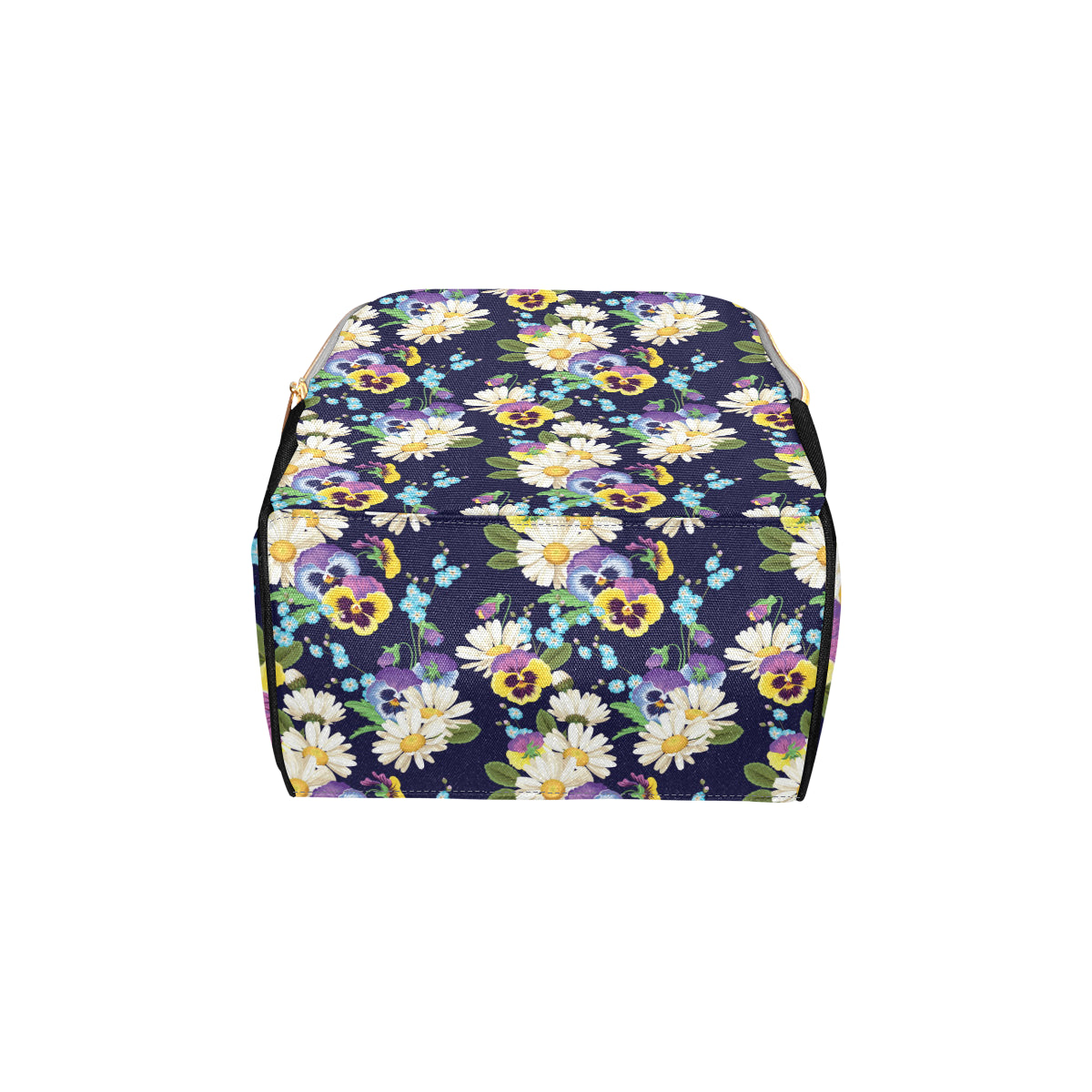 Pansy Pattern Print Design PS03 Diaper Bag Backpack