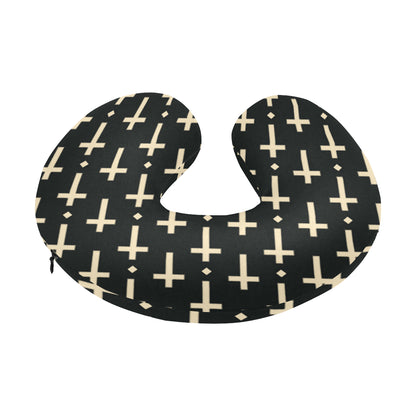 Cross Pattern Print Design 03 U-Shaped Travel Neck Pillow