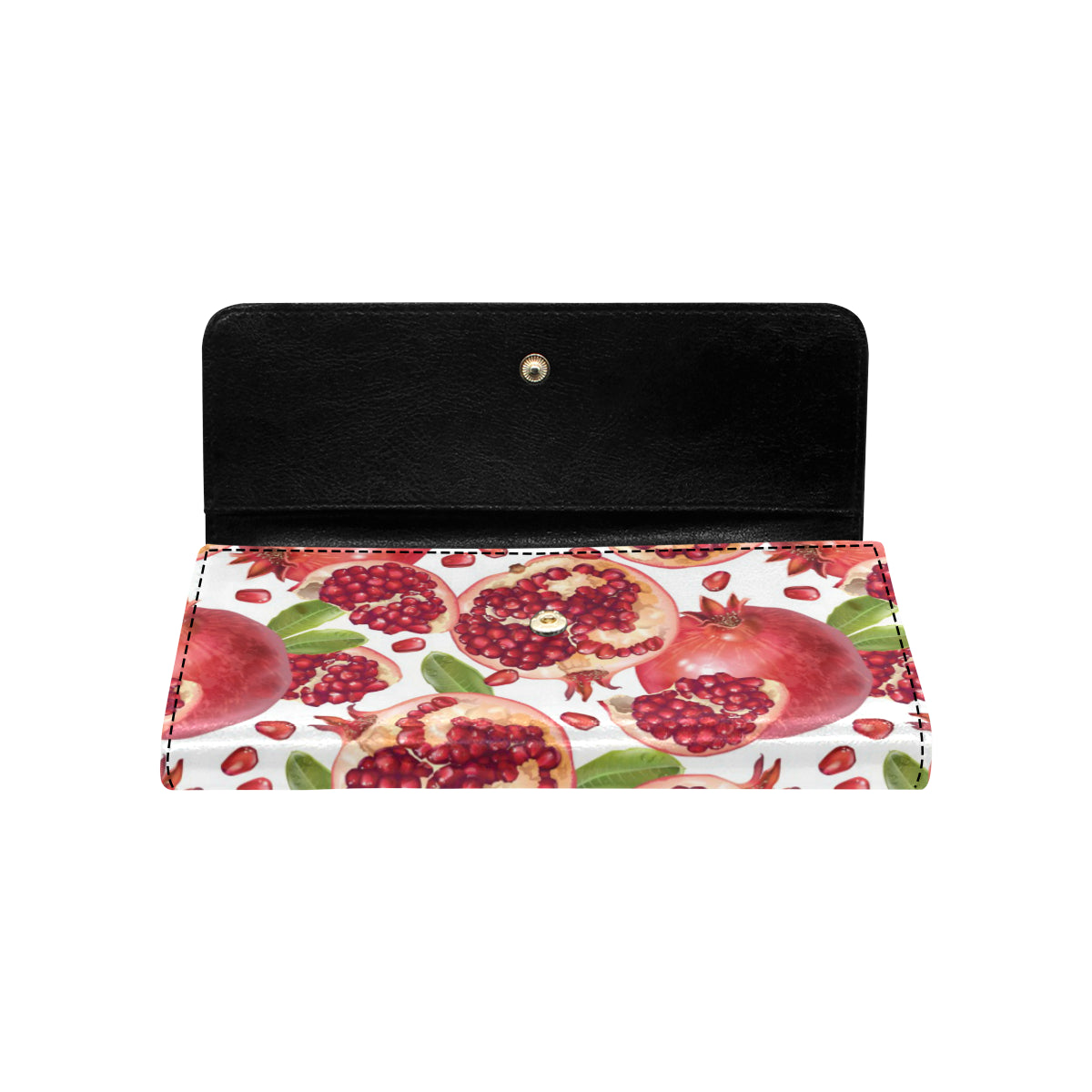 Pomegranate Pattern Print Design PG03 Women's Trifold Wallet