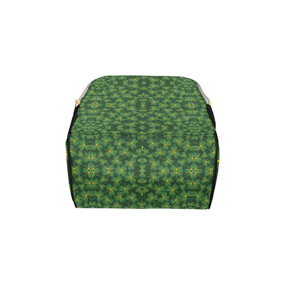 Shamrock Pattern Diaper Bag Backpack