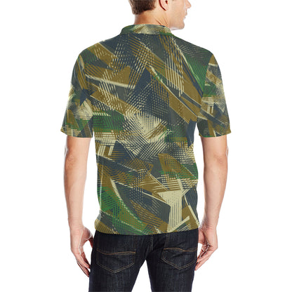 Military Camouflage Pattern Print Design 01 Men Polo Shirt
