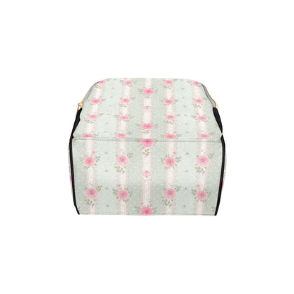 Rose Pattern Print Design RO016 Diaper Bag Backpack