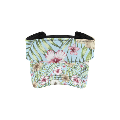 Tropical Flower Pattern Print Design TF05 Unisex Sun Visor