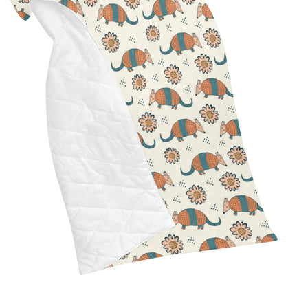 Armadillo Pattern Print Design 02 Premium Quilt