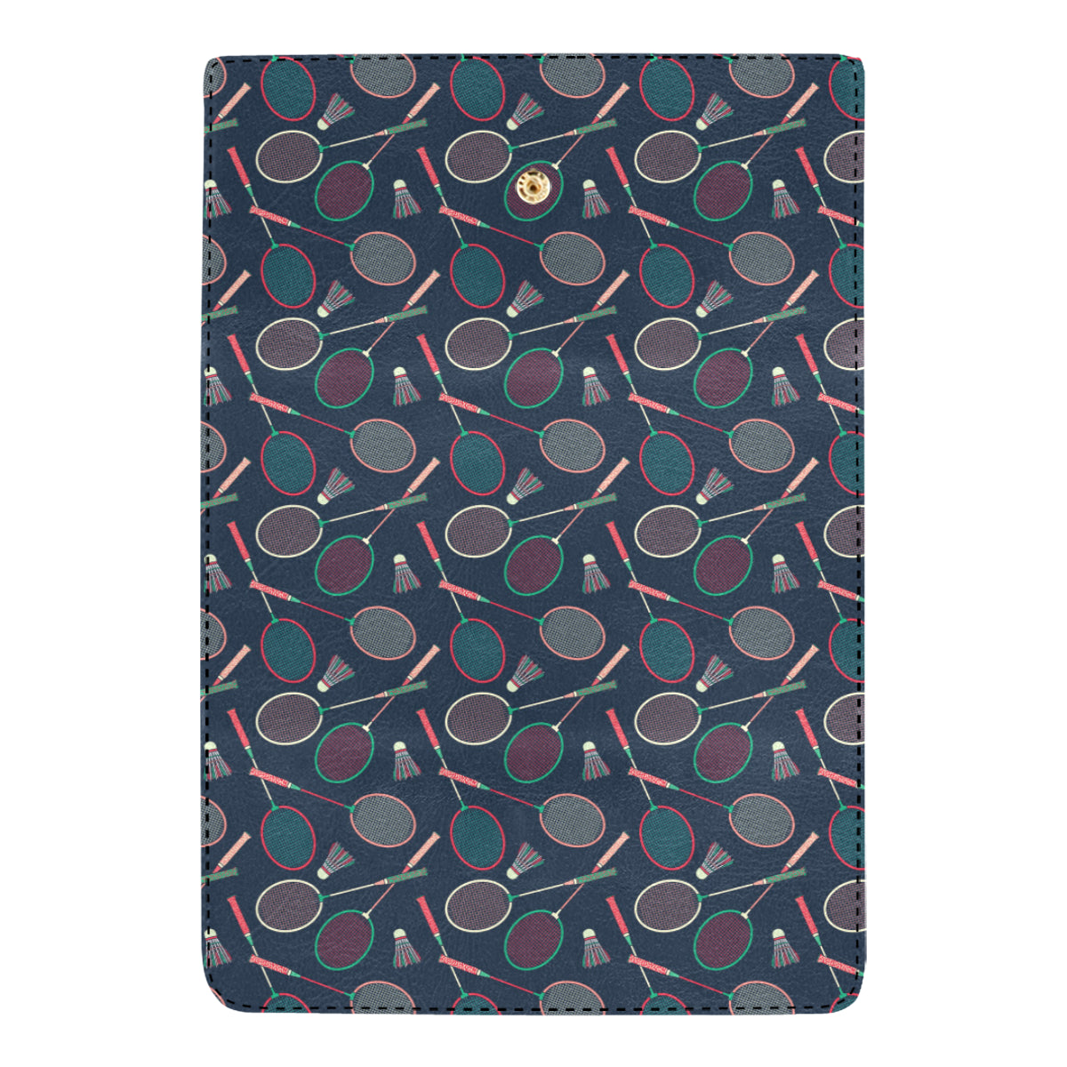 Badminton Pattern Print Design 03 Women's Trifold Wallet