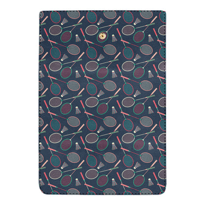 Badminton Pattern Print Design 03 Women's Trifold Wallet